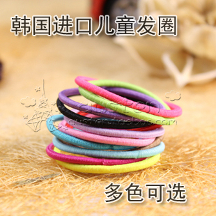  【澳丝汀饰品】韩国JD儿童发饰宝宝皮筋 糖果色打底小发圈 全12色