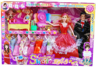  包邮 大清仓生日礼物芭芘巴比芭比娃娃套装大礼盒送配件女孩玩具