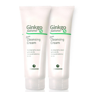 专柜正品 韩国<span class=H>婵真</span><span class=H>银杏</span>天然泡沫<span class=H>洗面</span><span class=H>奶</span>超值套装 2支超值