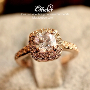  大乐良品 傲慢的姿态 辣椒款 大牌方形钻戒 大牌设计 戒指