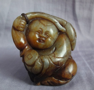 Ancient Crater Nephrite Boy auspicious Treasure Jade article hold Gold coin Magnolia Seed material Decorationin the Jewelry/Diamond/Jade/Gold , And nephrite , Jewellery stones category - from Buy2taobao.com to provide professional Taobao agent buy service