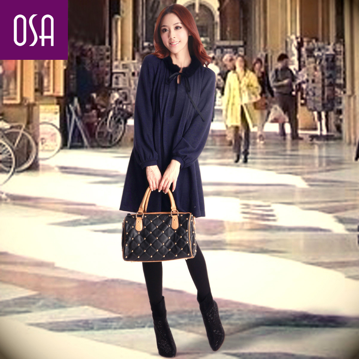 韩版连衣裙子...