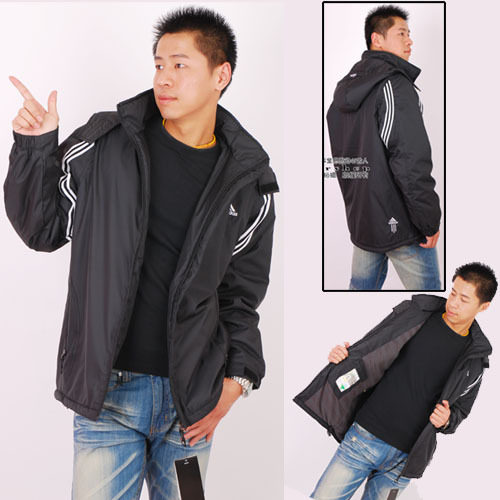 08冬季adidas防风加厚内夹绒运动服外套/棉衣/棉袄a9723 特价