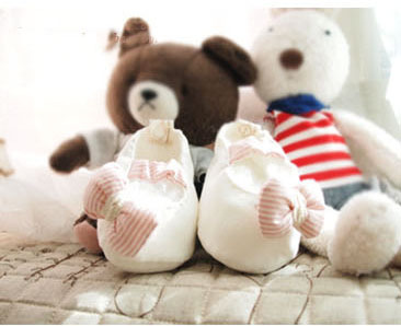 the republic of korea angel DIY Pink Bow Baby Shoes Cotton baby shoes Newborn shoes(Unfinished)in the Shoes/Baby Shoes/Parent-child shoes , Baby shoes before step/Socks shoes category - from Buy2taobao.com to provide professional Taobao agent buy service