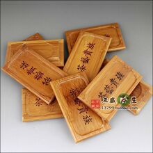 sall功夫茶具杯垫 杯托 茶道配件用品 长方形 竹杯垫 竹制环保