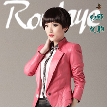 诺谰2012新款 真皮衣 女 短款绵羊皮大码外套海宁特价清仓FU-0032
