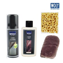 德国WOLY清洁护理套装 高档皮衣保养油皮沙发进口鞋油 皮革护理剂