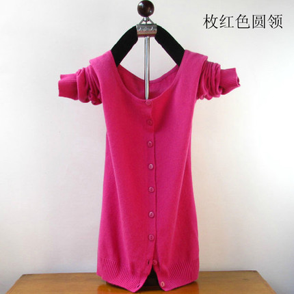 春秋新款<em>羊绒</em>衫<em>开衫女</em>短款小外套圆领针织衫开