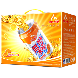  冰峰汽水 陕西特产 西安80后 易拉罐碳酸饮料12瓶礼盒 两箱包邮