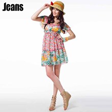 �ļ��¿�ŮװPEACEBIRD/̫ƽ��ר����Ʒ�����黨����ȹAL1120670