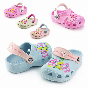  女童鞋夏沙滩鞋宝宝花园鞋凉鞋小孩儿童防滑洞洞鞋拖鞋 男童