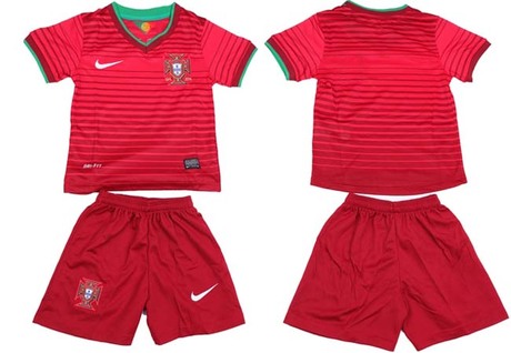 葡萄牙儿童足球服 2014世界杯葡萄牙童装球衣