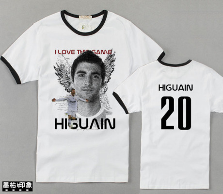 ■印象南京■优质纯棉足球名人堂皇马 伊瓜因