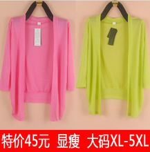 雪纺边胖mm短外搭<em>小披肩外套</em>女长袖 <em>针织开衫</em>