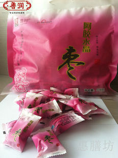  正宗东阿 阿胶水晶枣鲁润多美胶阿胶水晶枣518g装 有金丝枣