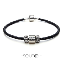 SOUFEEL正品 进口 925纯银手链 星座符号系列 助事业 水瓶座 男女