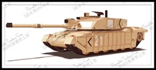 ������ֽchi����ս��2 Challenger-2 ��ս̹�� 3Dֽģ��DIY