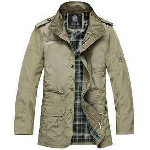  [已质检]EKECEL秋装新款立领薄款挡风夹克衫男 修身时尚休闲外套