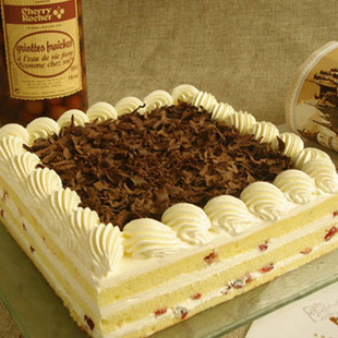  五度 生日蛋糕 蔓越莓 动物奶油新鲜蛋糕 北京预定5环内88折 包邮