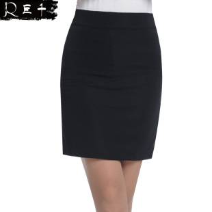 职业装女装裙子半身裙夏季一步裙 黑色新款韩