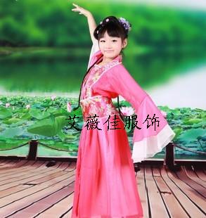 儿童古装仙女服装/舞蹈服/<em>古典</em>舞<em>侠女</em>/民族服装