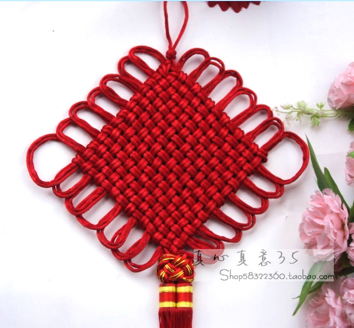 促销14盘双线小号中国结 出国礼品 婚庆挂鉓 平安结33*75厘米在类目 节庆用品/礼品, 中国结中 - 来自Buy2taobao.com提供专业的淘宝代购服务
