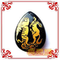 开光属狗2012龙年吉祥物正品双雄保泰蓝色吊坠挂件