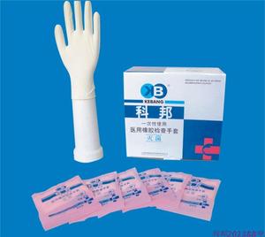 上海科邦一次性灭菌橡胶检查手套家用护理防护