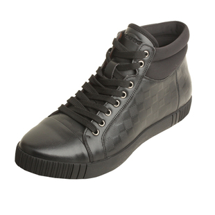  英伦时尚高帮鞋潮流休闲靴 潮流短靴男士雪地靴低筒 保暖皮鞋棉鞋