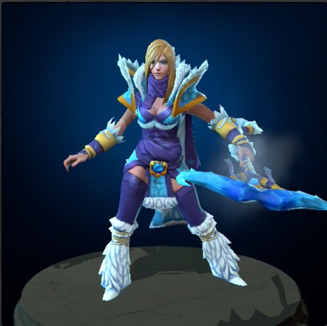 DOTA2水晶室女CM<em>冰女神话围巾</em>/Winter Sols