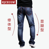ricecow米牛 正品 时尚 韩版 潮 男士 偏修身 牛仔裤 男长裤子008