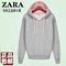 上下架计划:zara女装代购秋冬新款外套加厚加绒卫衣女连帽套头抓绒帽衫大码冬