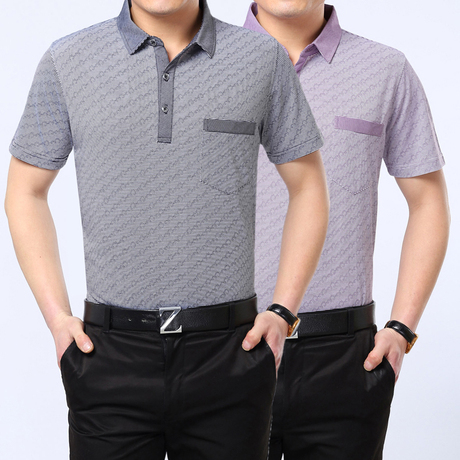 2014七匹狼男装新款短袖 中年t恤3370-58-淘宝