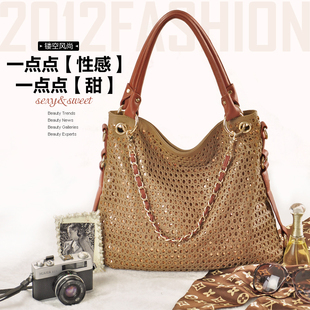 时尚请赶早！专柜正品热卖_新款女包_流行时尚链条_镂空_斜挎包包