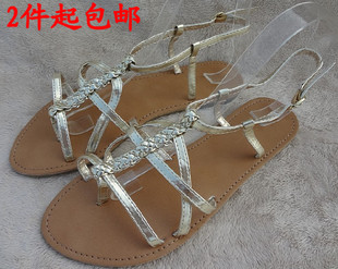  欧美原单 官网同步销售forever21平底凉鞋三色极简平跟大码鞋F21
