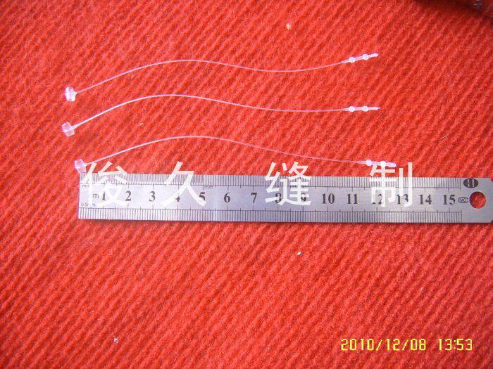 3010[俊久]子母扣手穿绳服装吊牌绳吊牌线塑料绳手穿针胶针/根