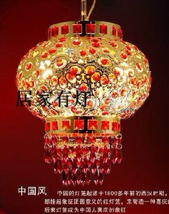  普陀佛具 喜庆大红灯笼 宫灯佛供灯水晶灯笼莲花灯 婚庆春节灯笼