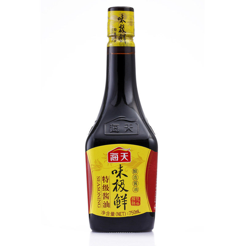 【天猫超市】海天味极鲜750ml瓶非转基因酿造 酱油 红烧凉拌 调料
