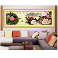 梦纺 十字绣 客厅大画正品专卖大幅新款富贵牡丹花开非成品包邮
