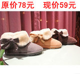 外贸厚毛毛 超Q可爱蝴蝶结 小短靴子 雪地靴 三色 性价比超高