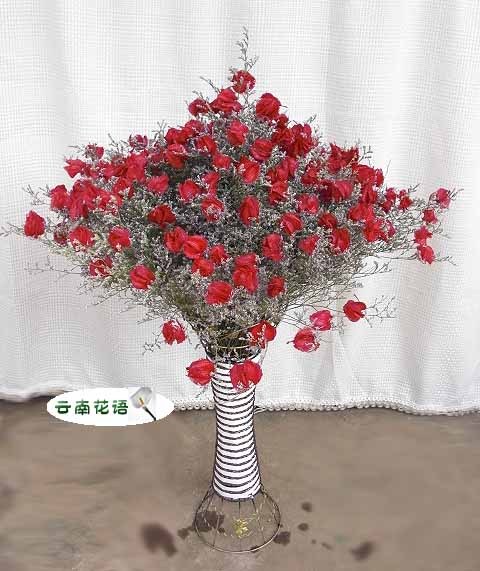 飞舞B情人草手捧花云南干花装饰仿真假花束客厅落地套装餐桌摆设