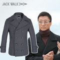 【30号发货】男人帮jackwalk双排扣呢子风衣加厚同款毛呢大衣男M5