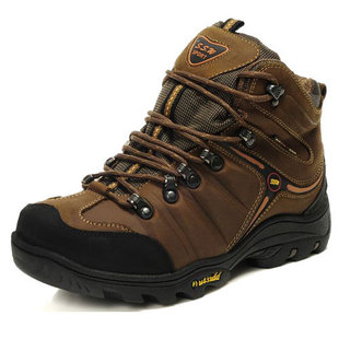  新款户外鞋男式高帮登山鞋男真皮正品 防滑徒步鞋男士户外休闲鞋3