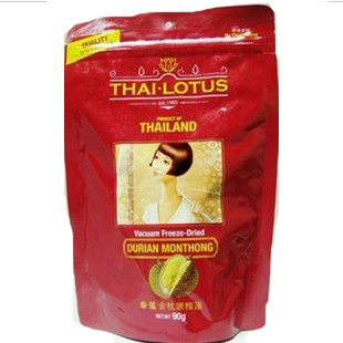  泰国进口泰莲榴莲干 零胆固醇金枕头榴莲干 90g 一箱24袋