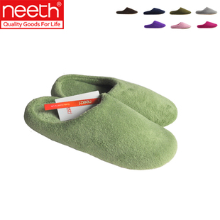 NEETH Japanese coral fleece couples home cotton slipper soles with House shoes slippers