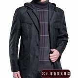 11春夏爆款◆杉杉菲莱正品男夹克 脱卸帽外套 薄款<span class=H>商务</span> 全国包邮