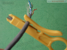 同轴电缆 RJ45电脑网线剥线器 简易式剥线刀工具可打线弱电箱配件