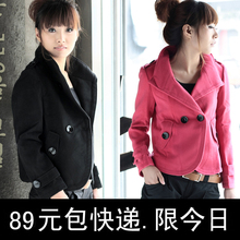 2012春装新款女装春秋韩版<span class=H>冬装</span>军装风妮子呢子小西装毛呢短外套