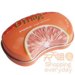  瑞士Dmug迪玛无糖薄荷糖 凉玉西柚味15g 压片润喉糖 进口糖果零食