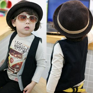  特价百搭针织马甲背心春装韩版新款儿童婴儿宝宝男童装3942